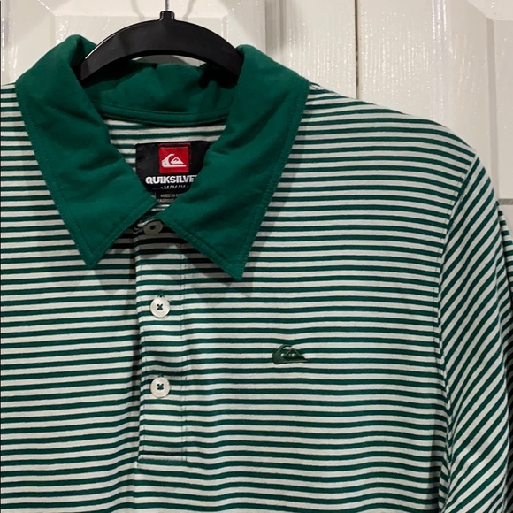 Quiksilver Other - Quiksilver Striped Polo Shirt size M EUC Medium Y2K